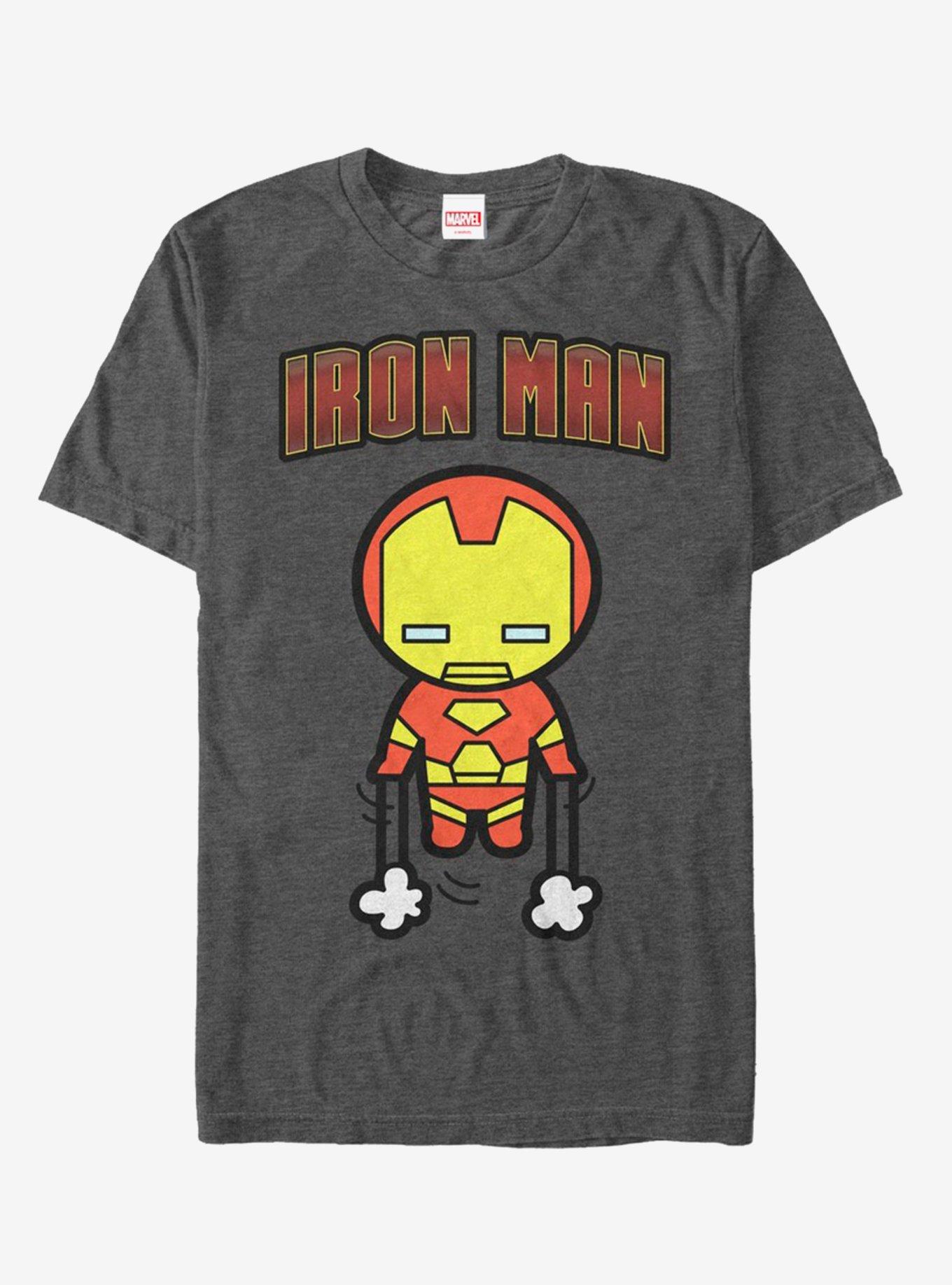 Marvel Iron Man Kawaii Iron Man T-Shirt, CHAR HTR, hi-res