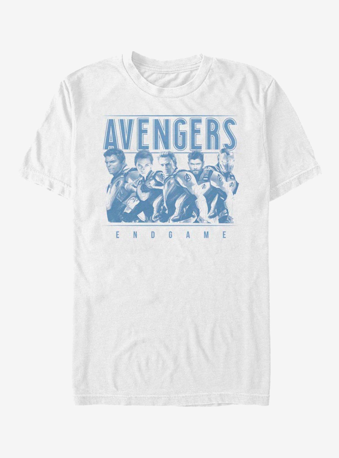Marvel Avengers Endgame Group T-Shirt, WHITE, hi-res