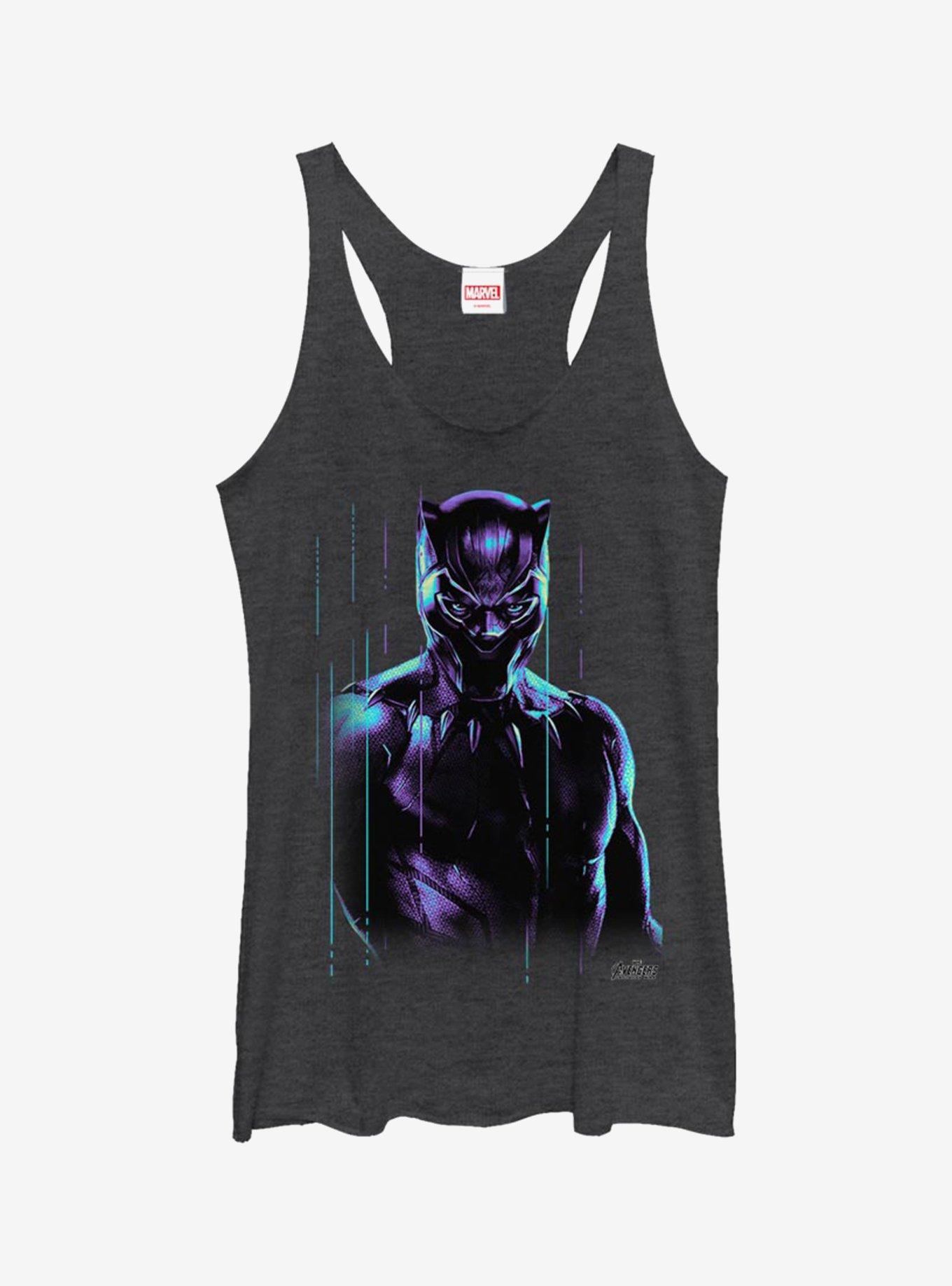 Marvel Black Panther Panther Retro Glow Girls Tank, , hi-res