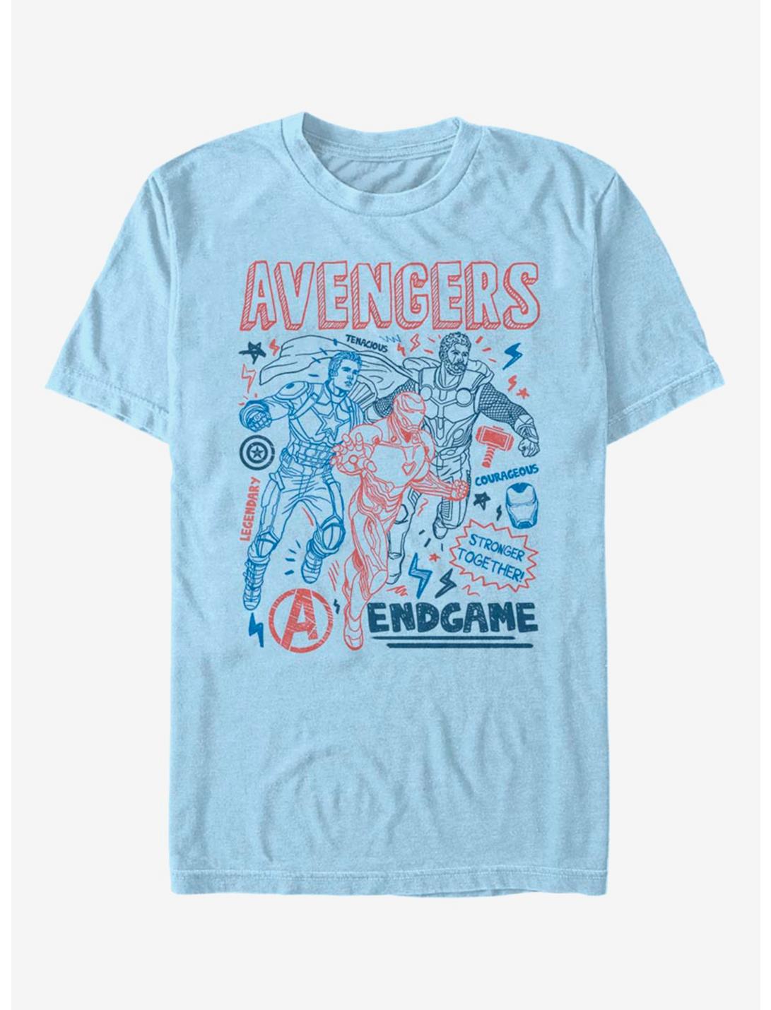 Marvel Avengers Earths Mightiest Doodles T-Shirt, , hi-res