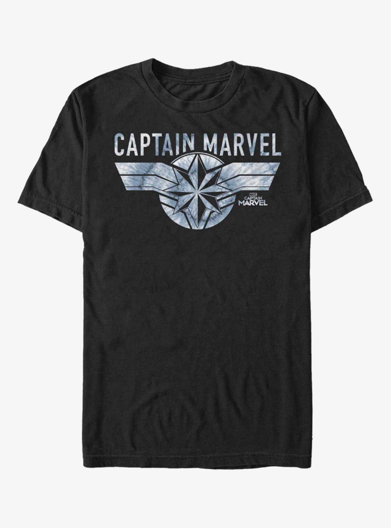 Marvel Captain Marvel Blue Tie Dye Captain T-Shirt, , hi-res