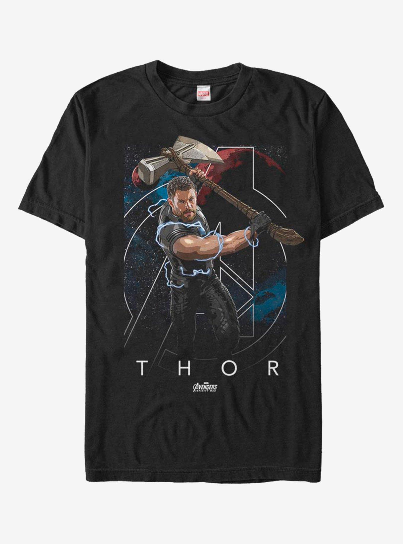 Marvel Avengers Mighty Thor T-Shirt - BLACK | Hot Topic