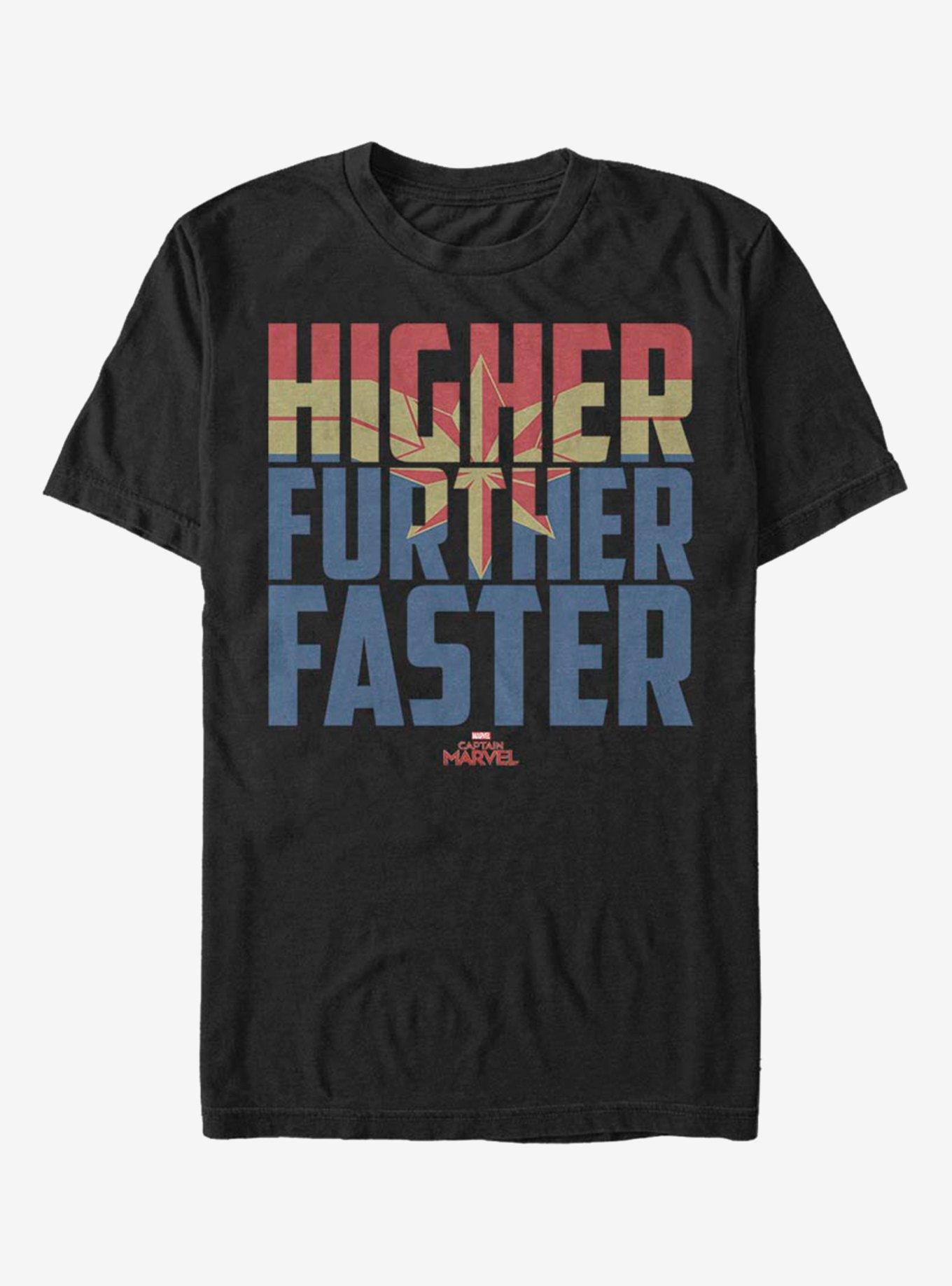 Marvel Captain Higher Faster Fill T-Shirt