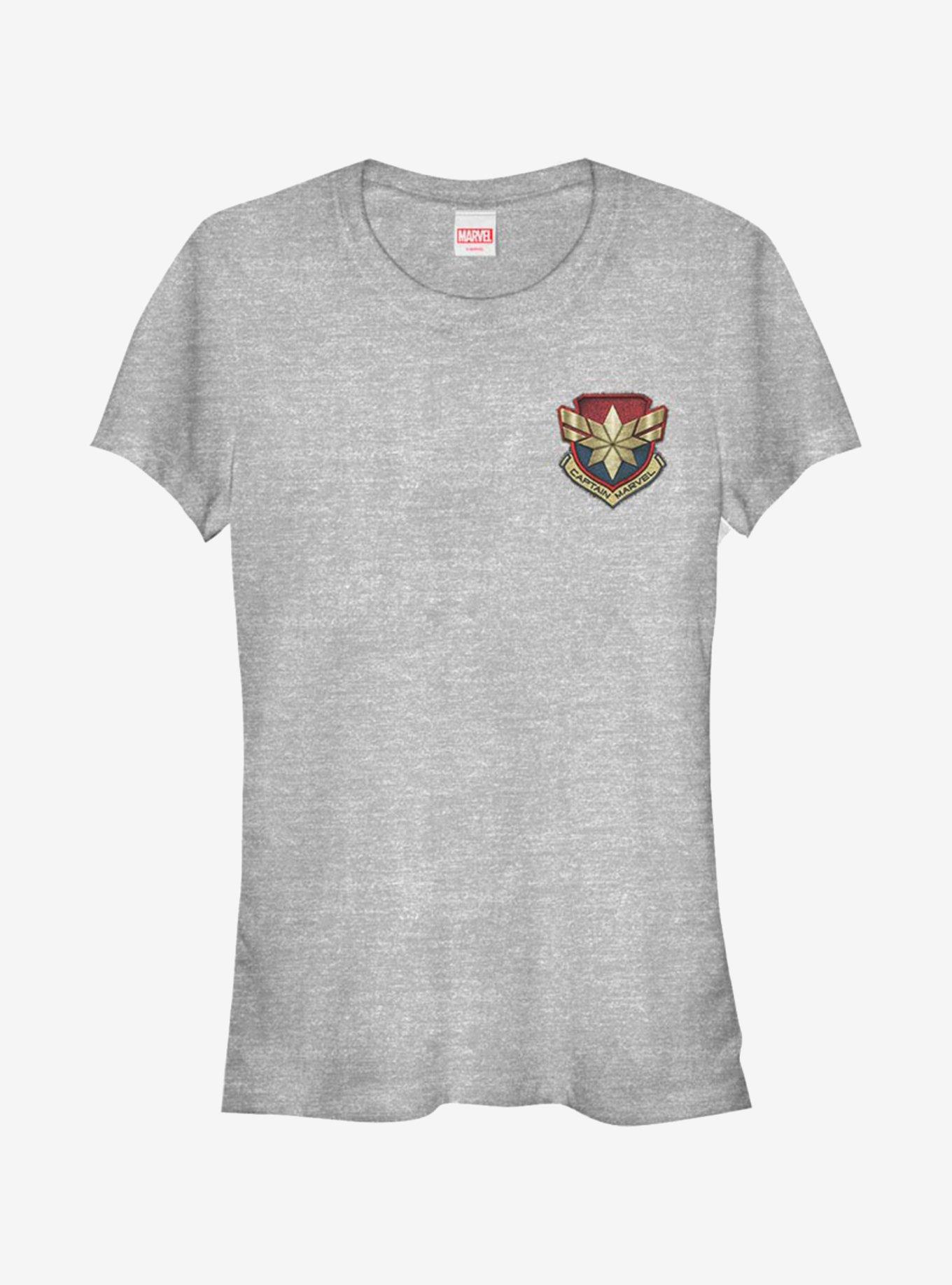 Marvel Captain Marvel Marvel Patch Girls T-Shirt, ATH HTR, hi-res