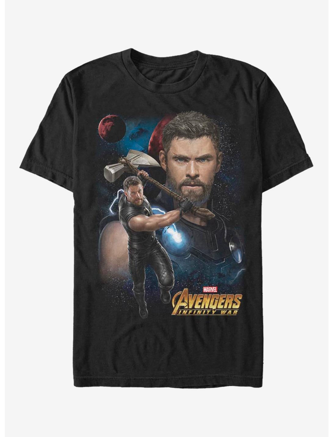 Marvel Avengers Thors Weapon T-Shirt, BLACK, hi-res