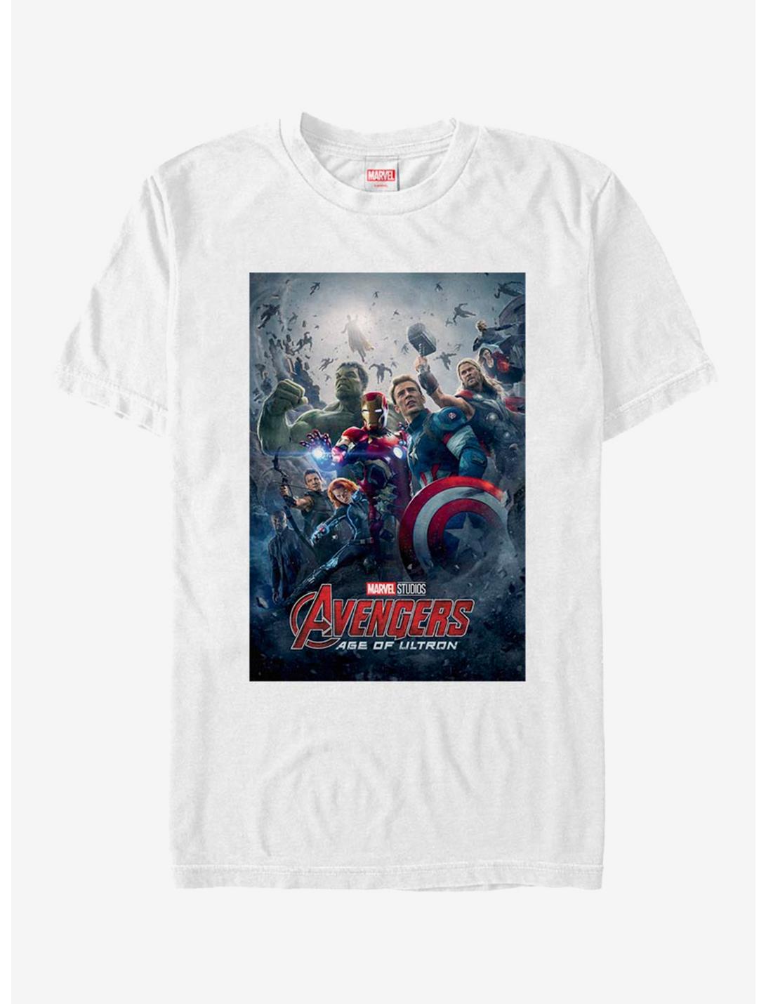 Marvel Avengers Ultron Poster T-Shirt, WHITE, hi-res