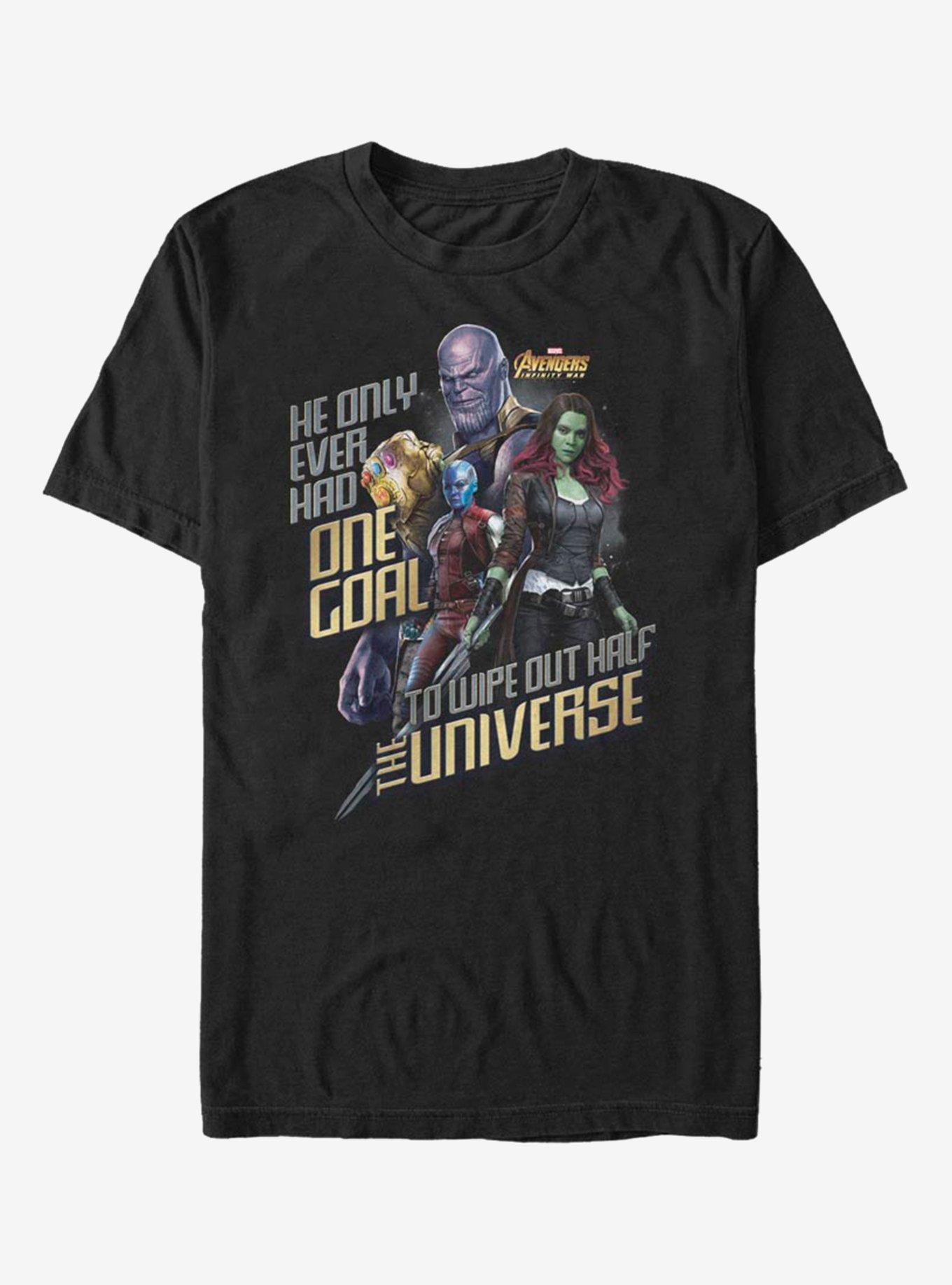 Marvel Avengers Wipe Half The Universe T-Shirt, BLACK, hi-res
