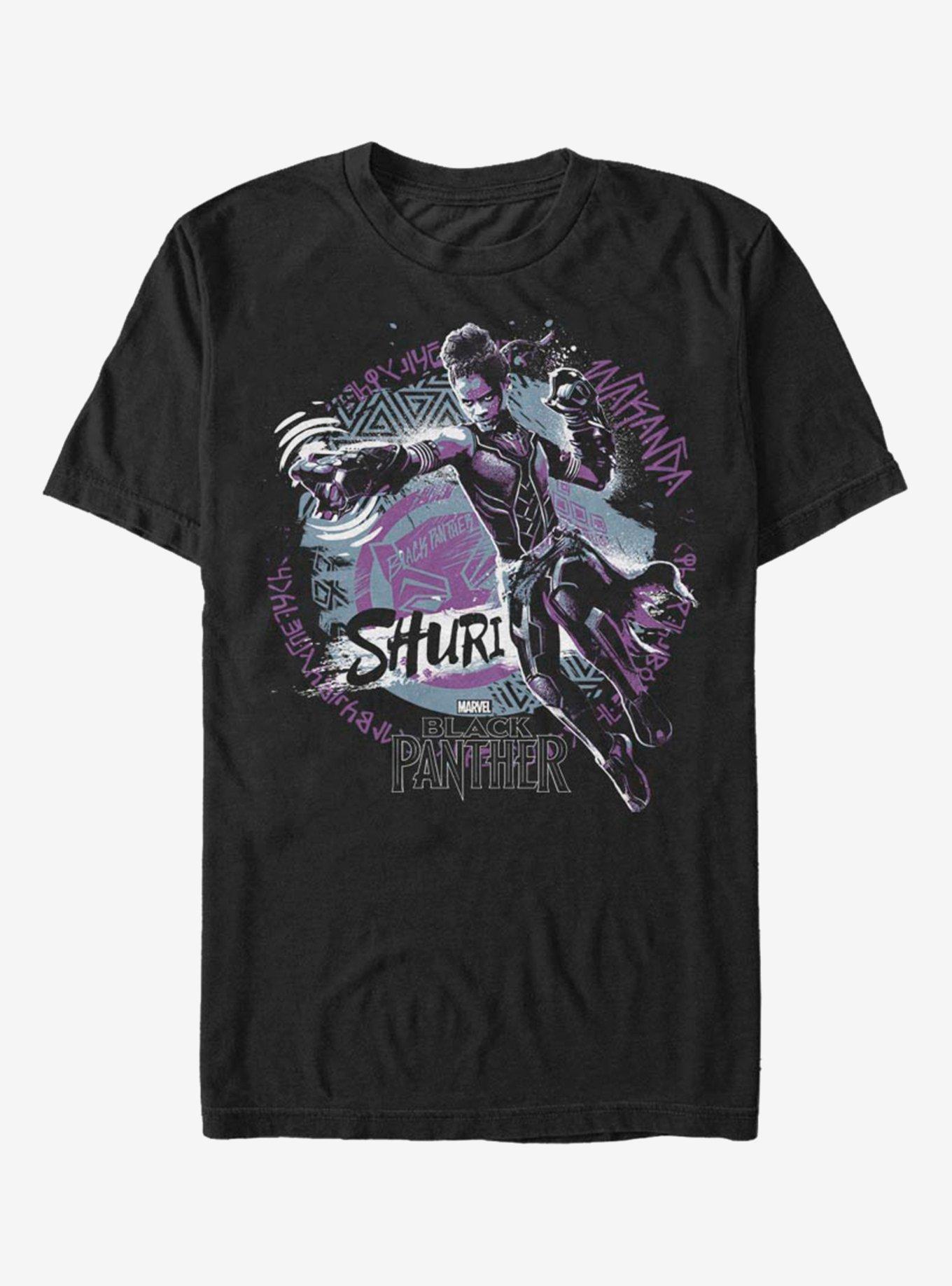 Marvel Black Panther Shuri Jump Night T-Shirt, BLACK, hi-res