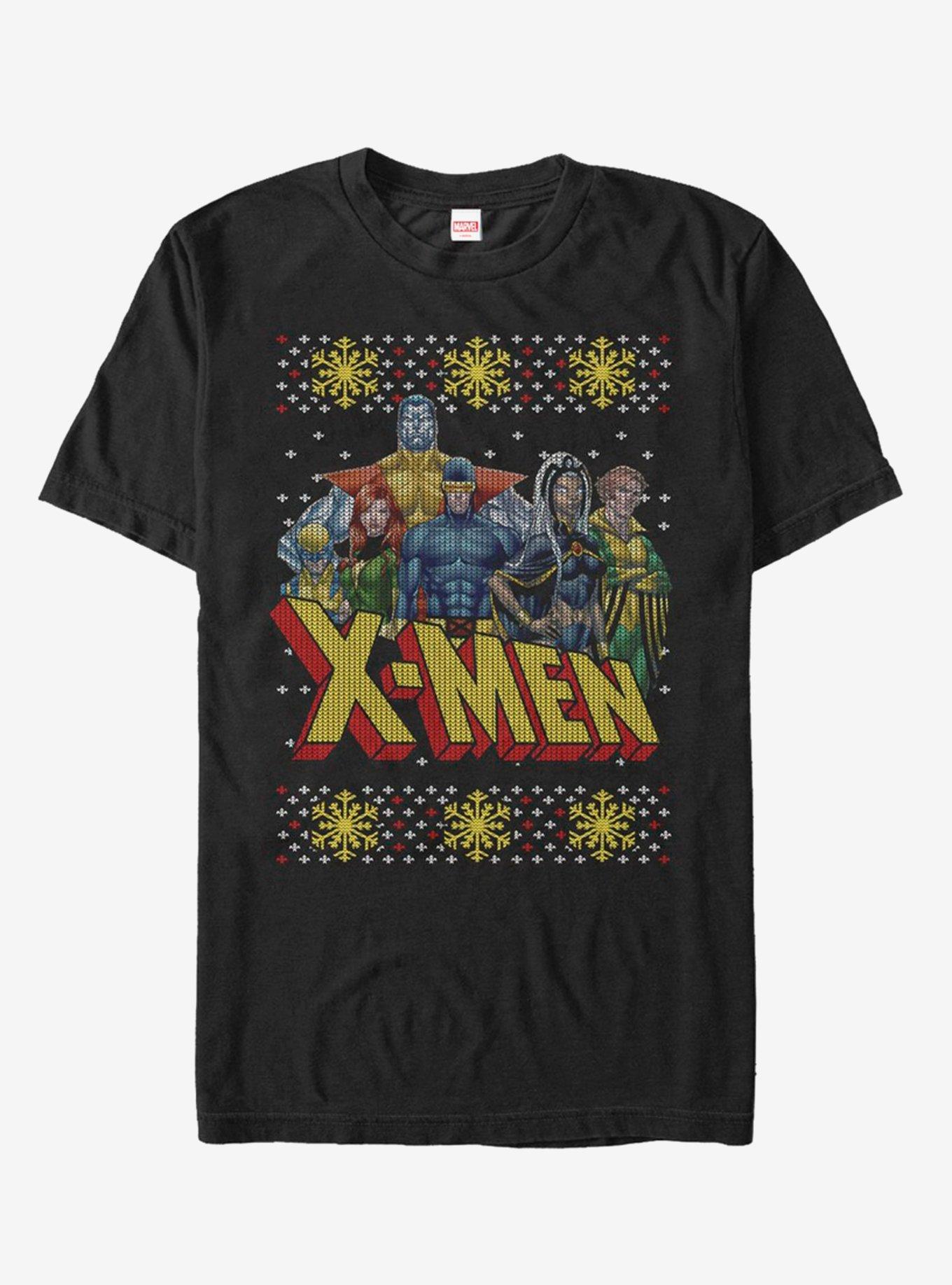Marvel X-Men Group Sweater T-Shirt, BLACK, hi-res