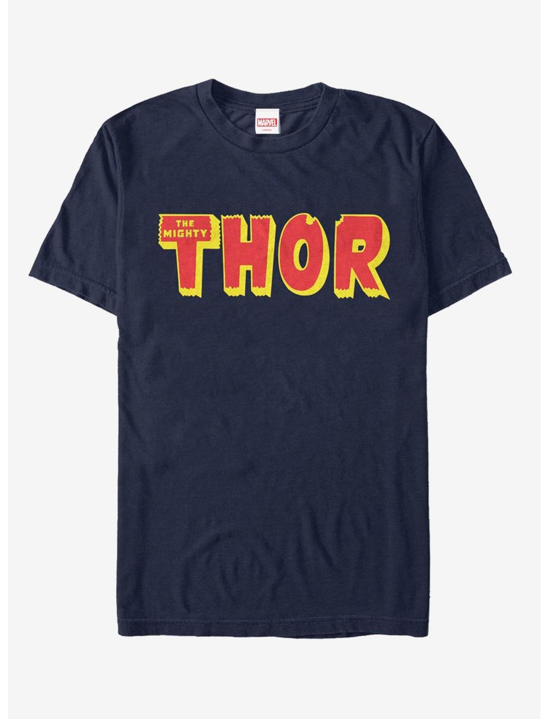 Marvel Thor Logo T-Shirt, NAVY, hi-res