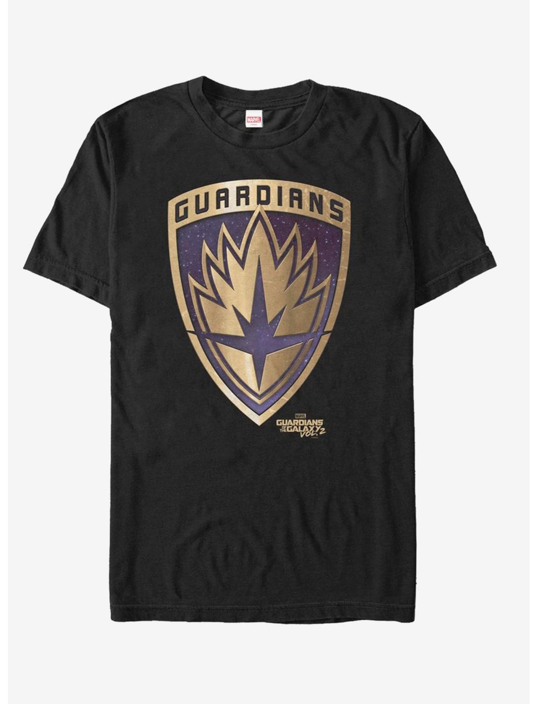 Marvel Guardians Of The Galaxy Logo Full Color T-Shirt, BLACK, hi-res