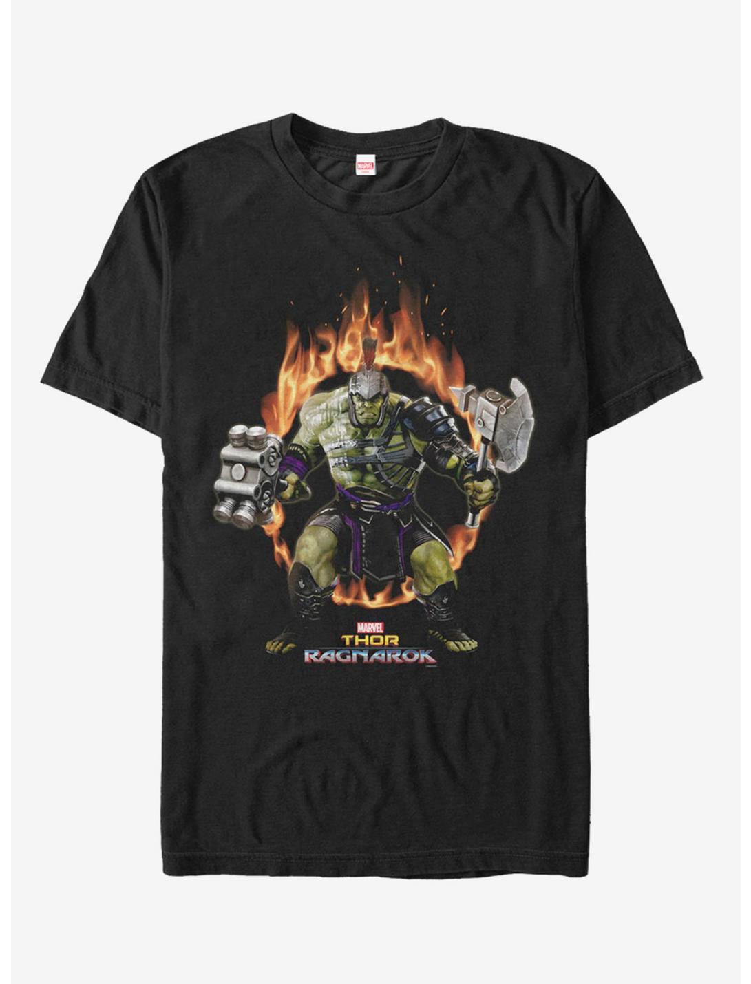Marvel Hulk Hulk Fire Ring T-Shirt, BLACK, hi-res