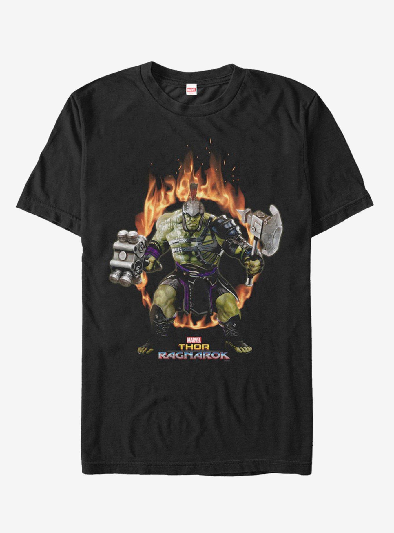 Marvel Hulk Hulk Fire Ring T-Shirt, BLACK, hi-res