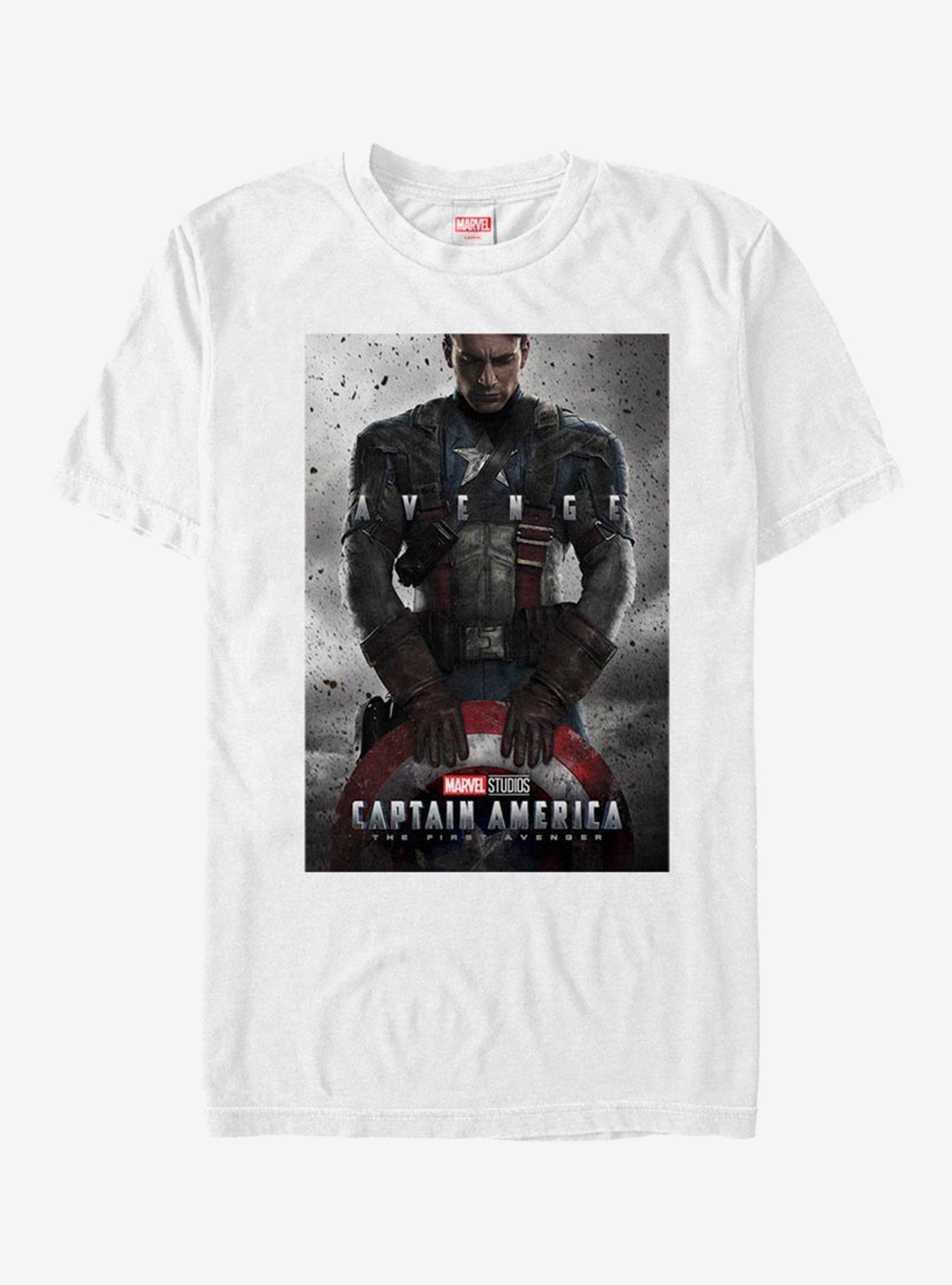 Marvel Captain America First Avenger Poster T-Shirt