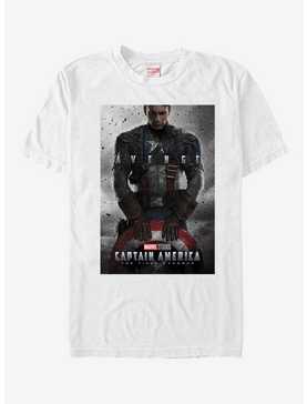 Marvel Captain America First Avenger Poster T-Shirt, WHITE, hi-res
