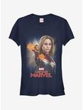 Marvel Captain Marvel Girls T-Shirt, NAVY, hi-res