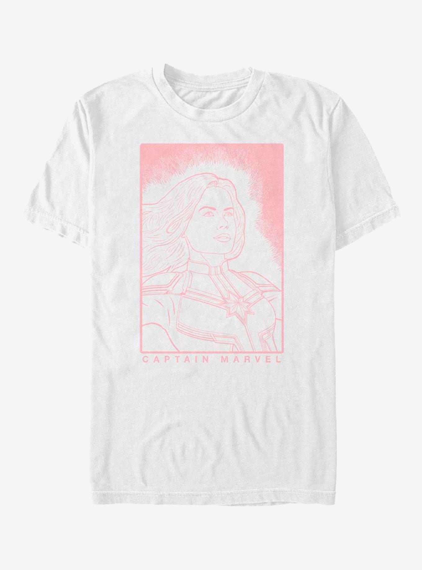 Marvel Captain Marvel Crosshatch T-Shirt, , hi-res