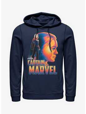 Marvel Captain Marvel Sil Cowl Neck Long-Sleeve Girls Top, , hi-res