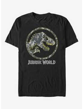 Jurassic Park Camo Yellow Dino T-Shirt, , hi-res