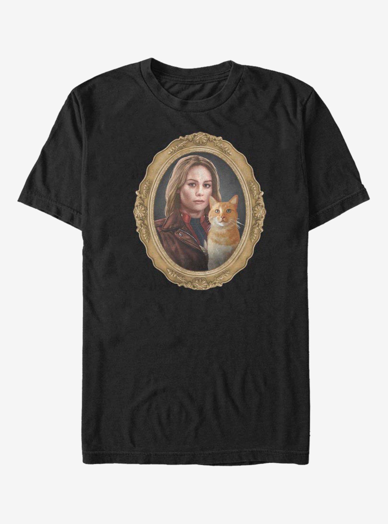 Marvel Captain Marvel Gold Frame T-Shirt, , hi-res