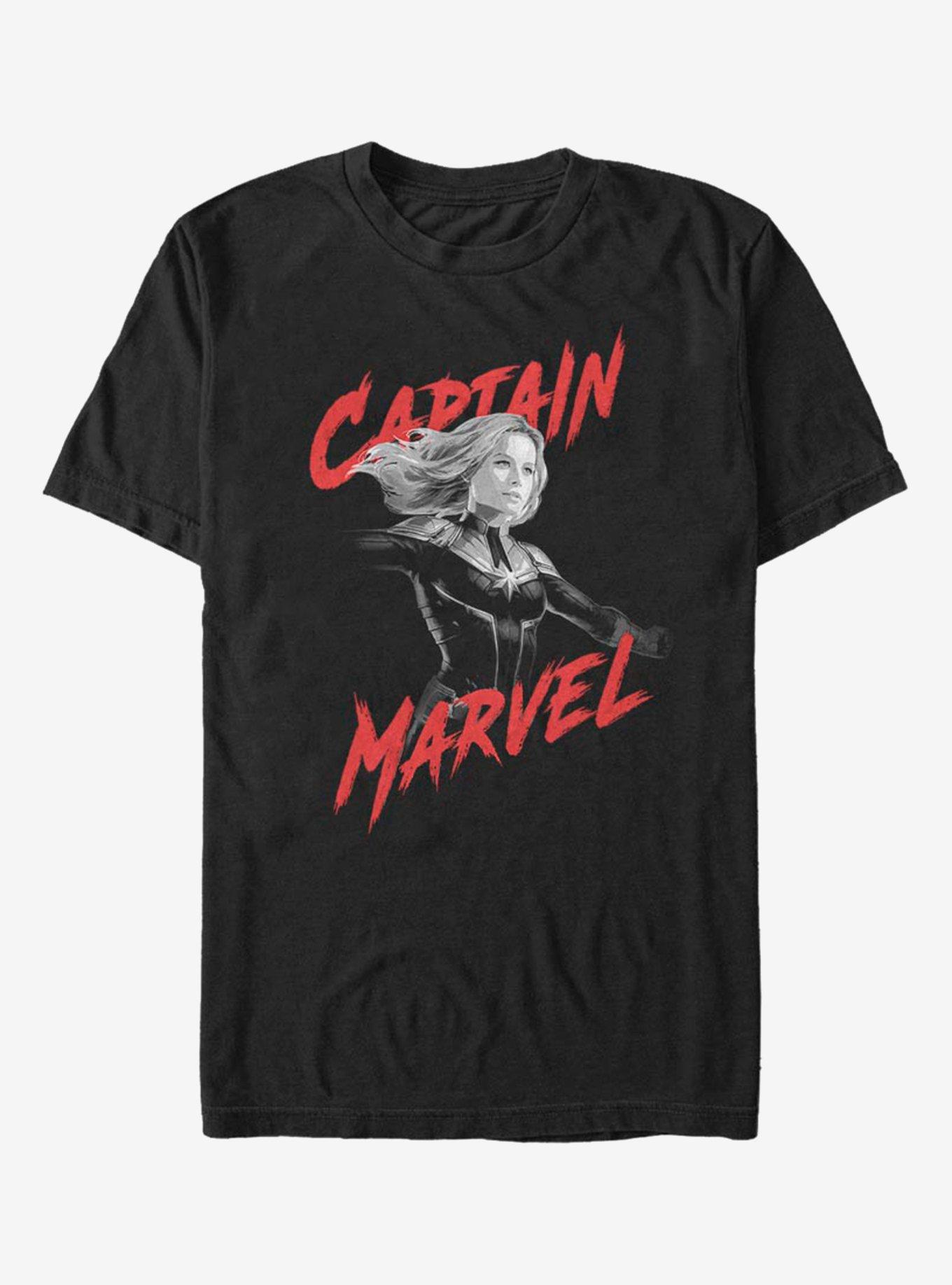 Marvel Captain Marvel High Contrast T-Shirt, , hi-res