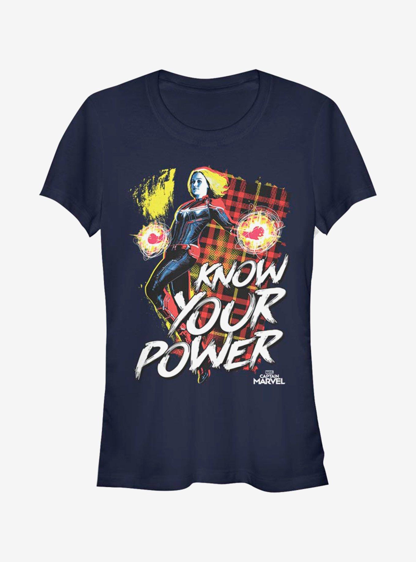 Marvel Captain Marvel Know Power Girls T-Shirt, , hi-res