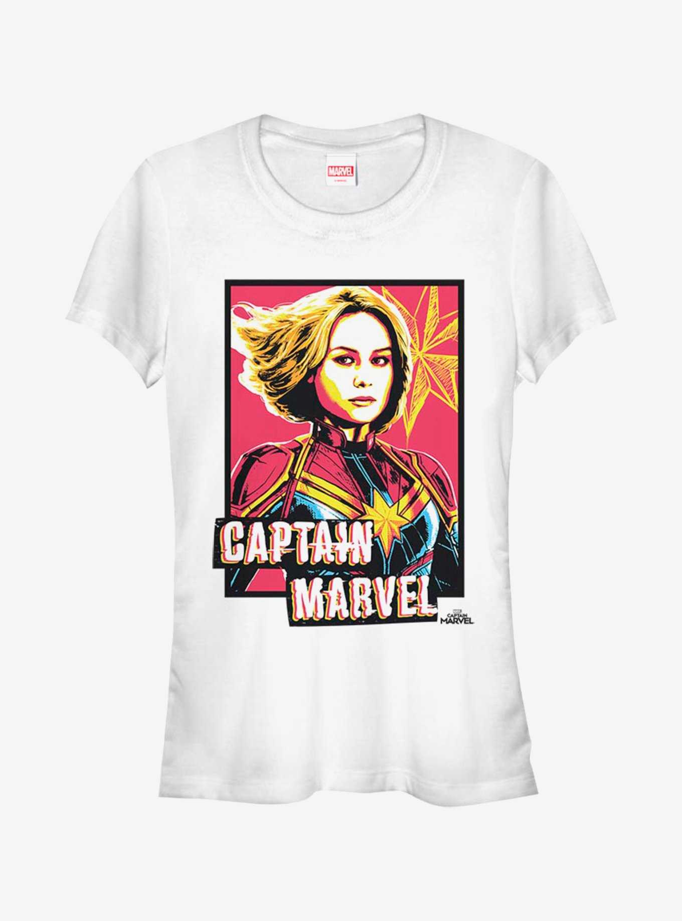 Marvel Captain Marvel Profile Girls T-Shirt, WHITE, hi-res