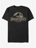Jurassic Park Camo Logo T-Shirt, BLACK, hi-res