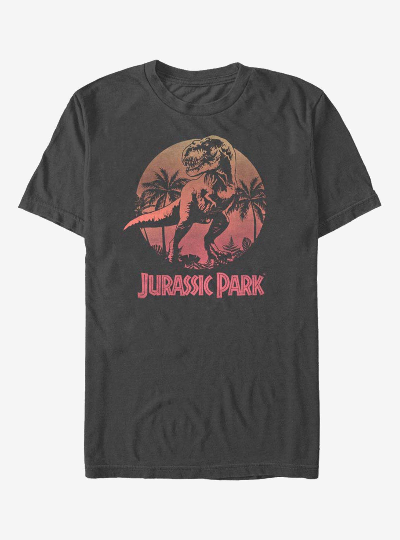 Jurassic Park Jurassic Sunset T-Shirt, CHARCOAL, hi-res