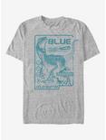 Jurassic Park Raptor Blue Print T-Shirt, ATH HTR, hi-res