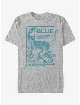 Jurassic Park Raptor Blue Print T-Shirt, , hi-res