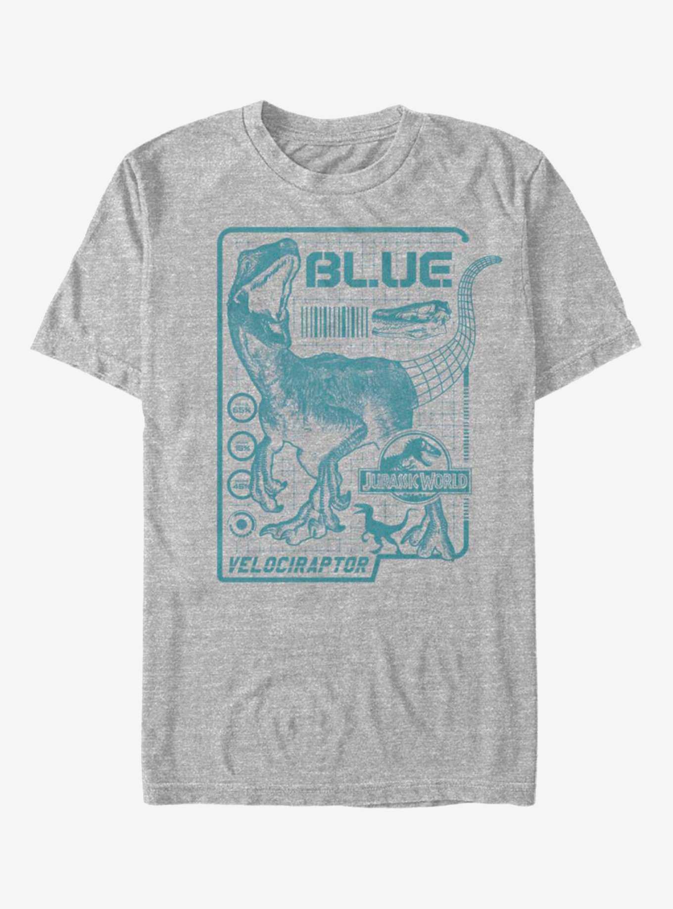 Jurassic Park Raptor Blue Print T-Shirt, , hi-res