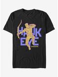 Marvel Hawk Eye Text Pop Hawk T-Shirt, BLACK, hi-res