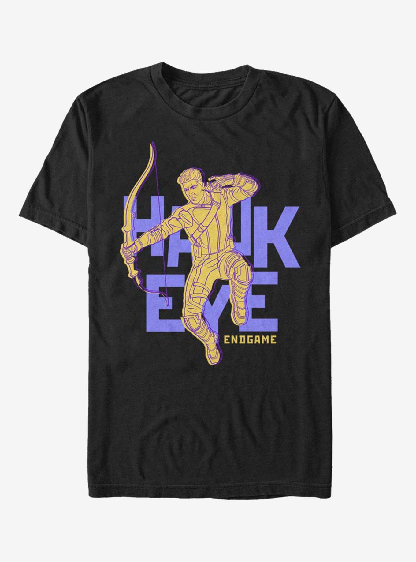 Marvel Hawk Eye Text Pop Hawk T-Shirt, , hi-res