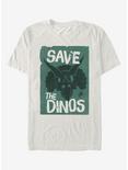 Jurassic Park Save the Dinos T-Shirt, NATURAL, hi-res