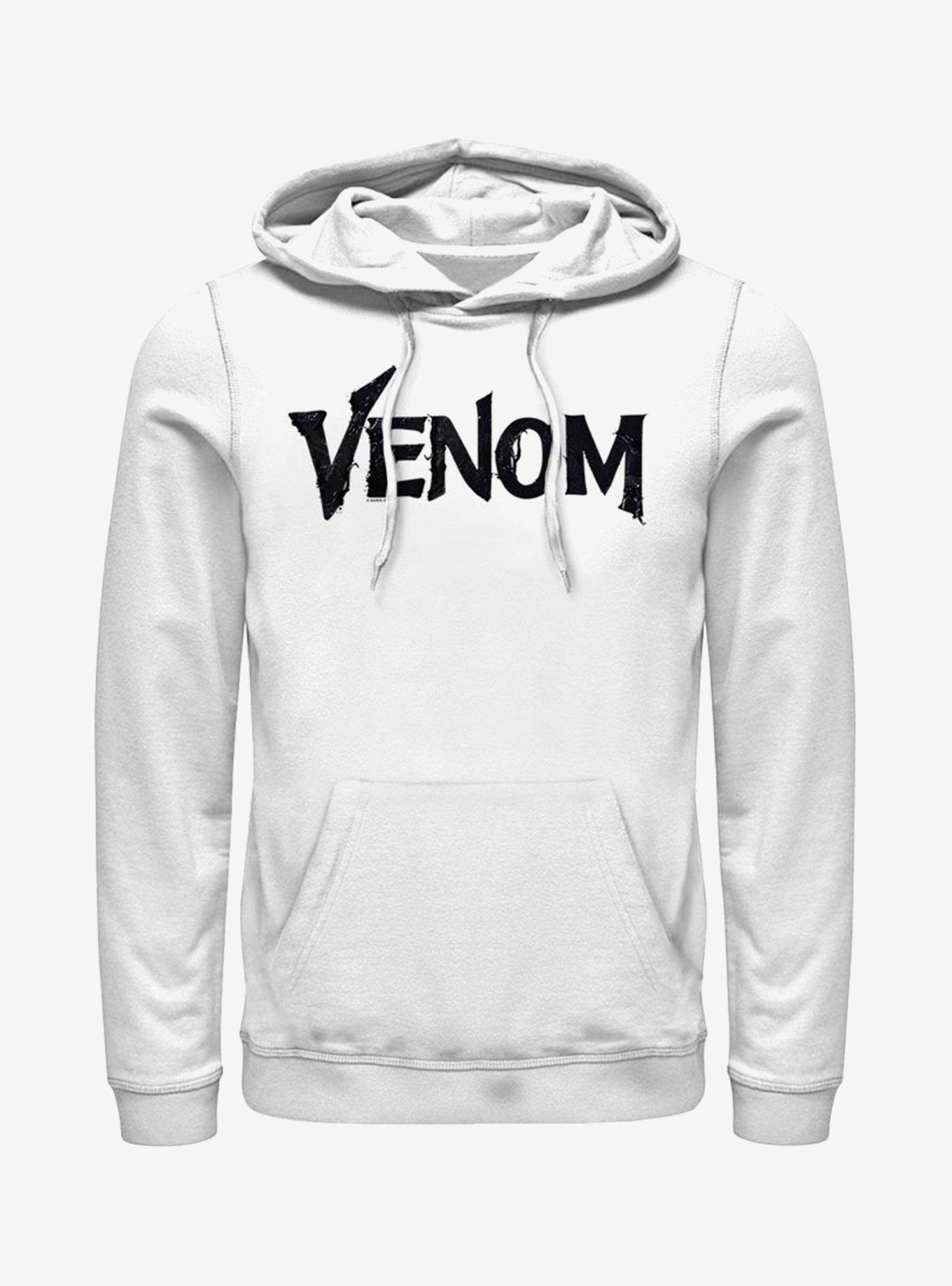 Marvel Symbiote Logo Hoodie, WHITE, hi-res