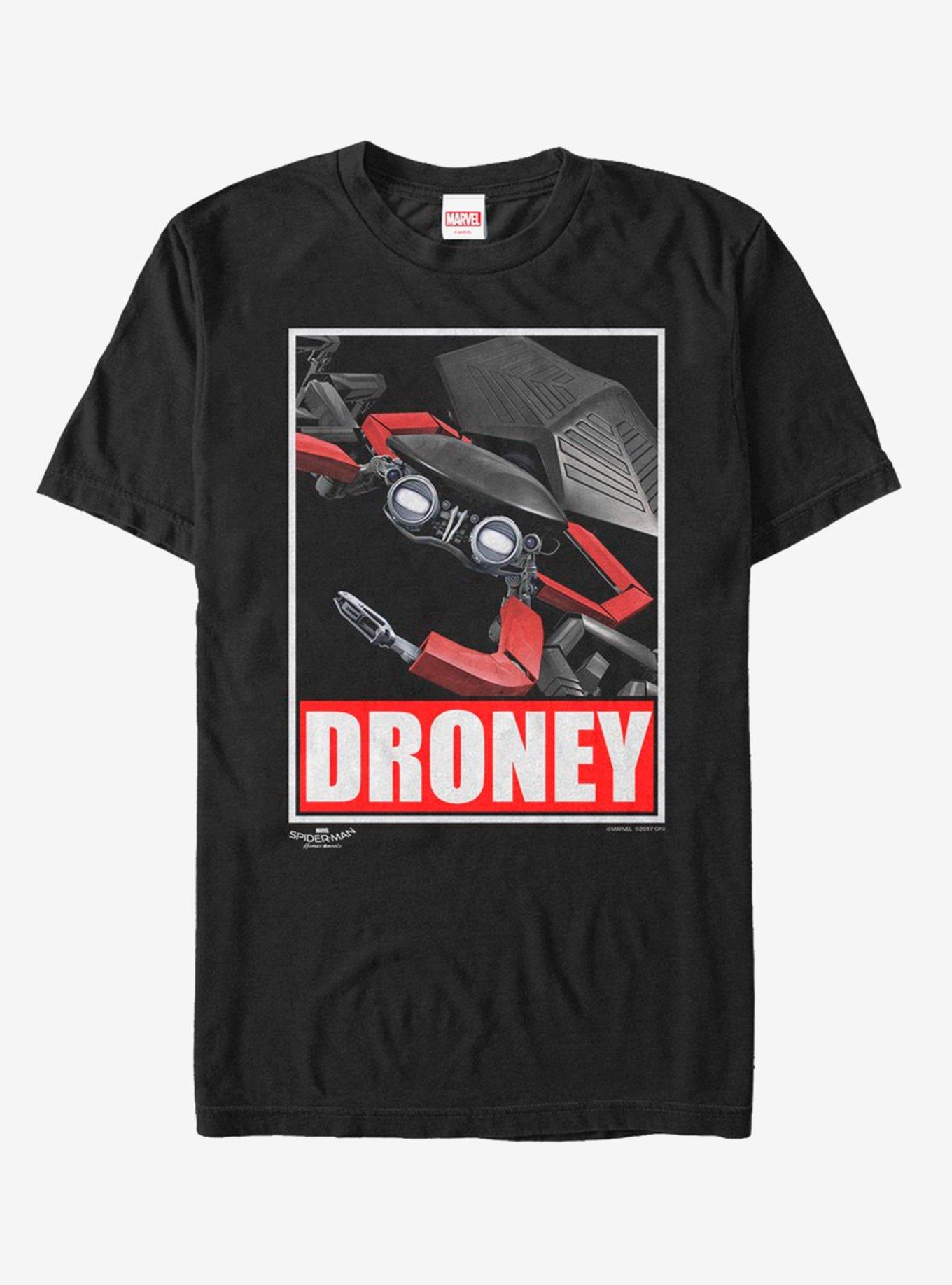 Marvel Spider-Man Spotlight Droney T-Shirt, BLACK, hi-res