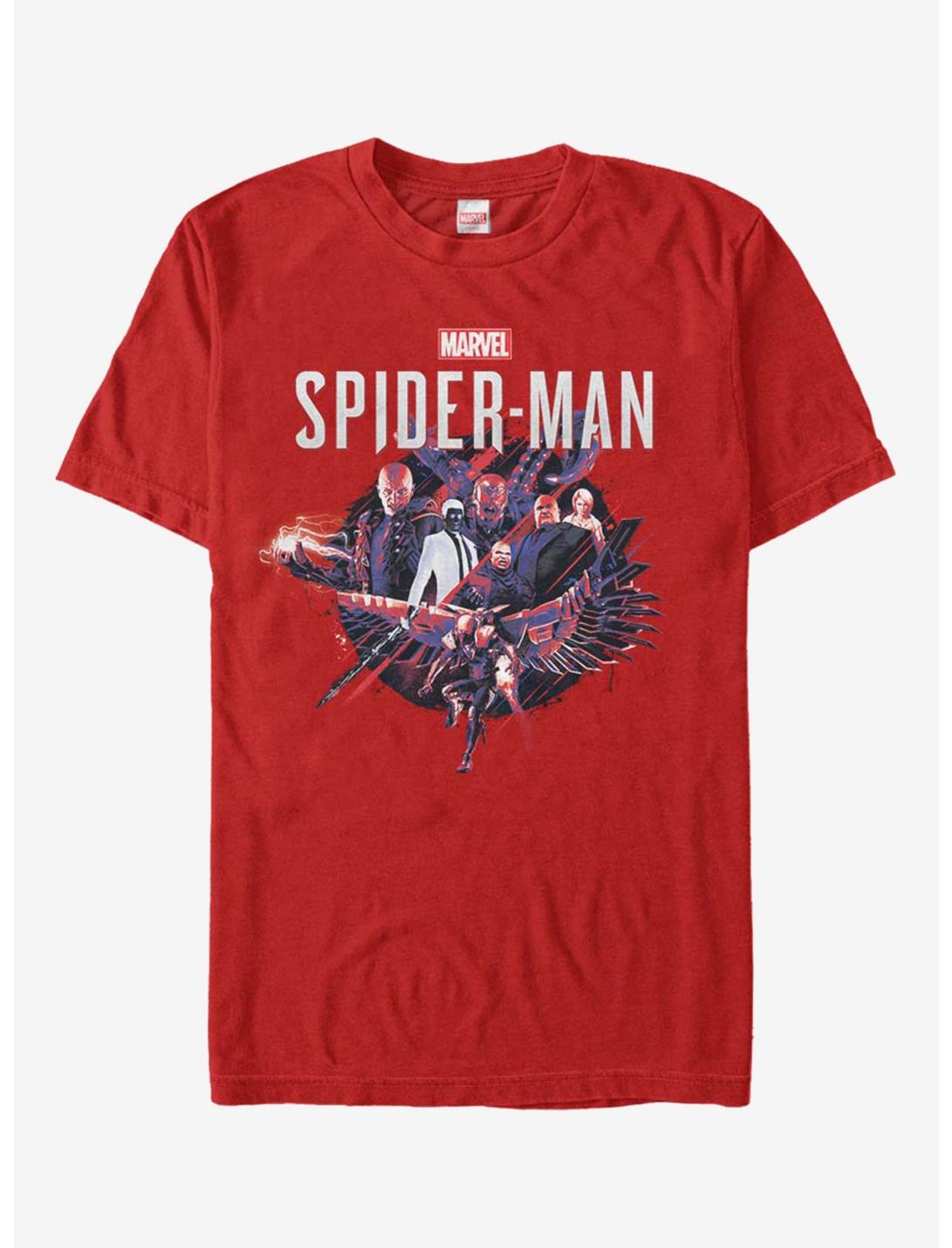 Marvel Spider-Man Villains Circle T-Shirt, RED, hi-res