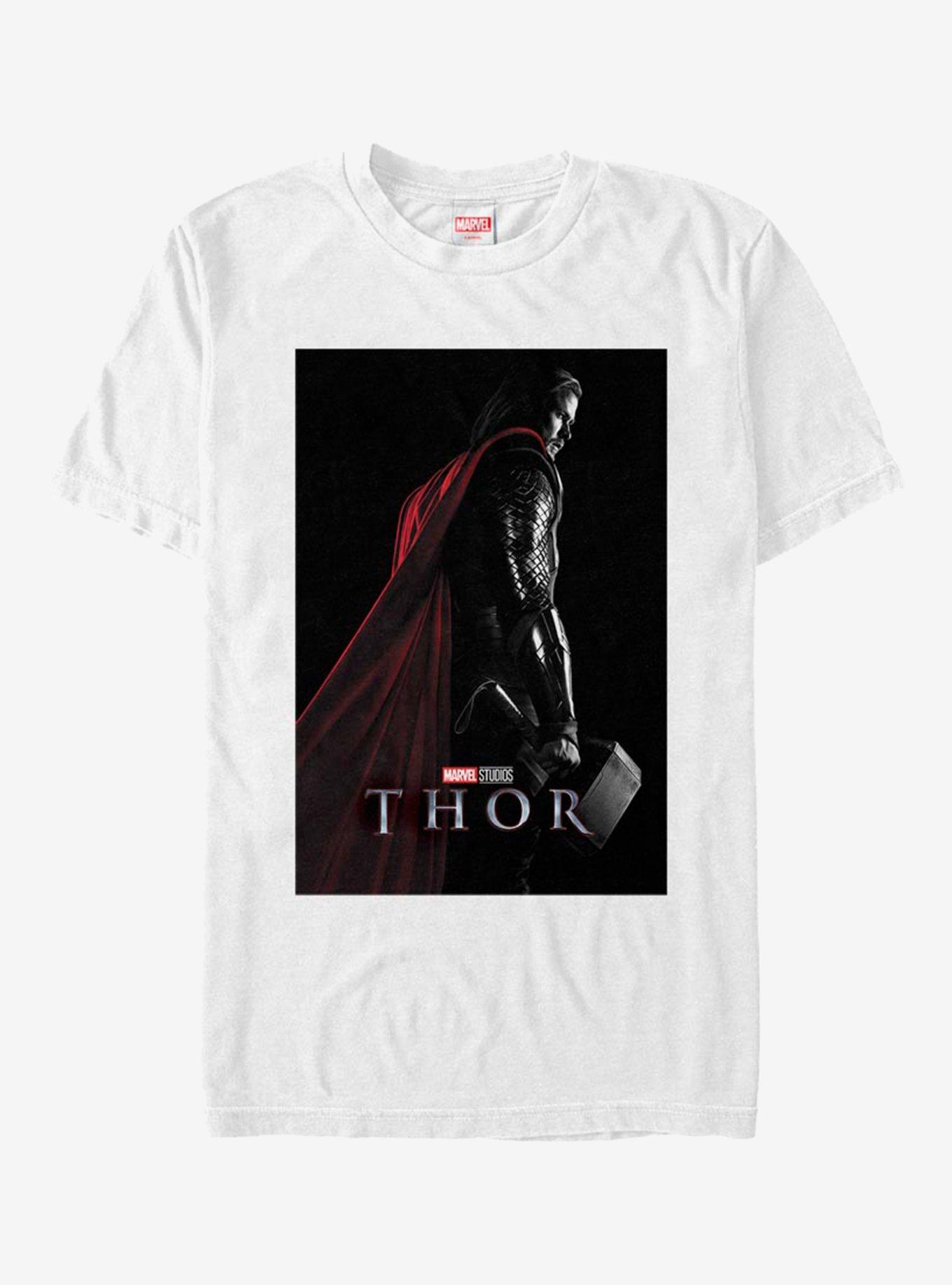 Marvel Thor Poster T-Shirt, WHITE, hi-res