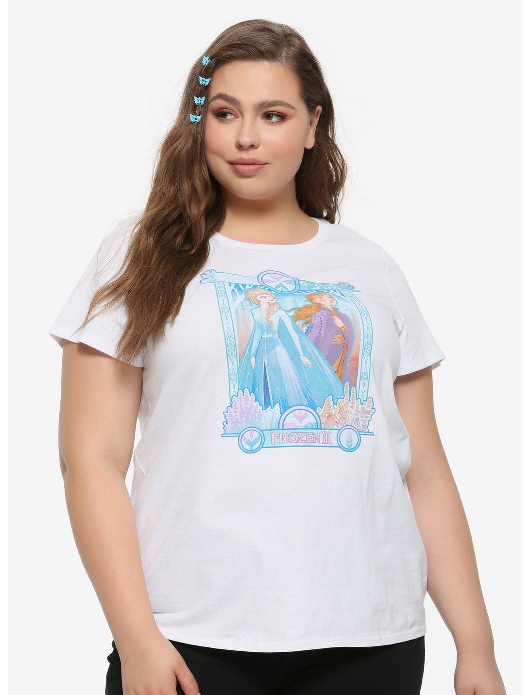 Disney Frozen 2 Anna & Elsa Frame Girls T-Shirt Plus Size, MULTI, hi-res