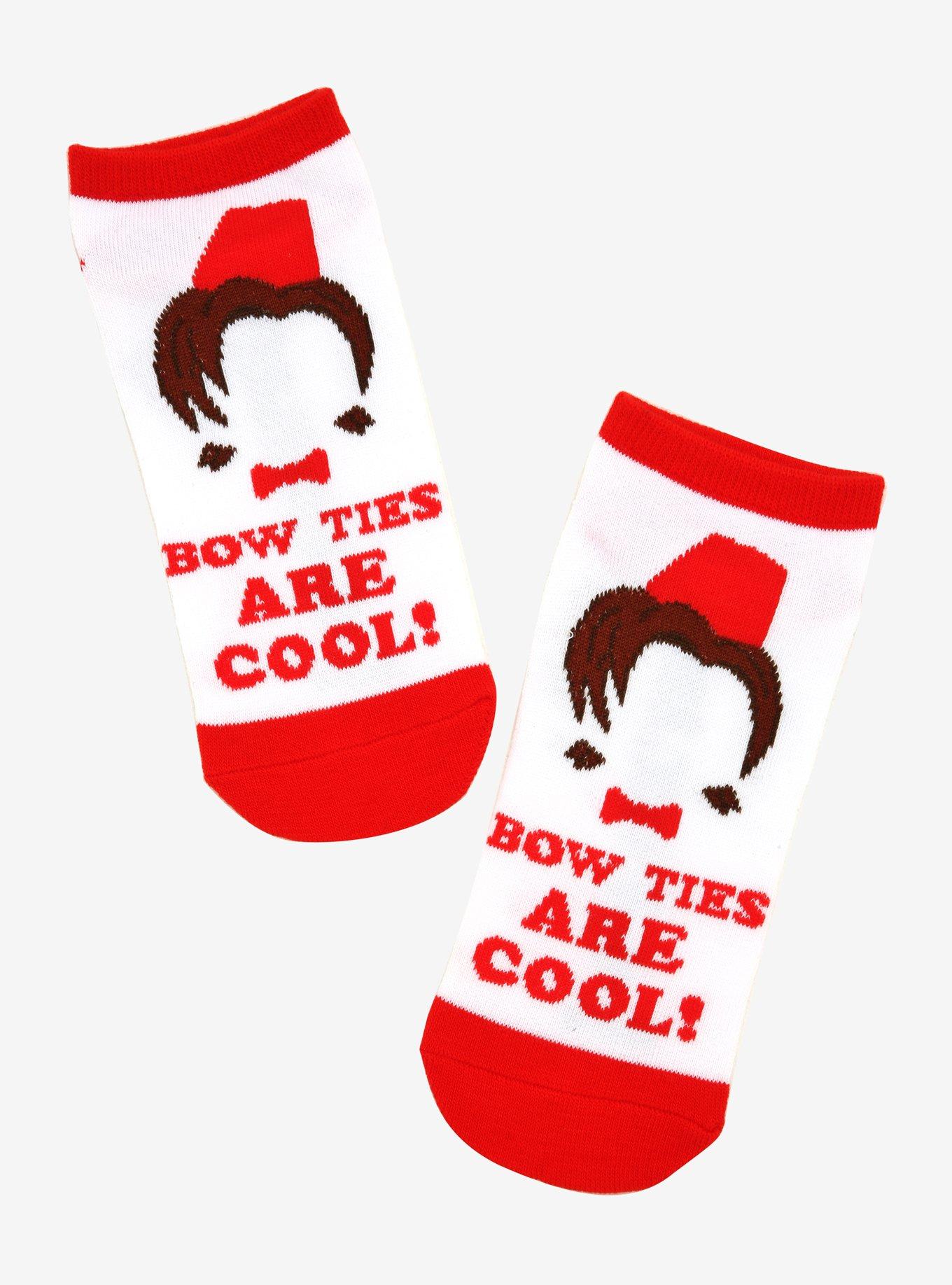 Doctor Who Eleventh Doctor Bow Ties No-Show Socks, , hi-res