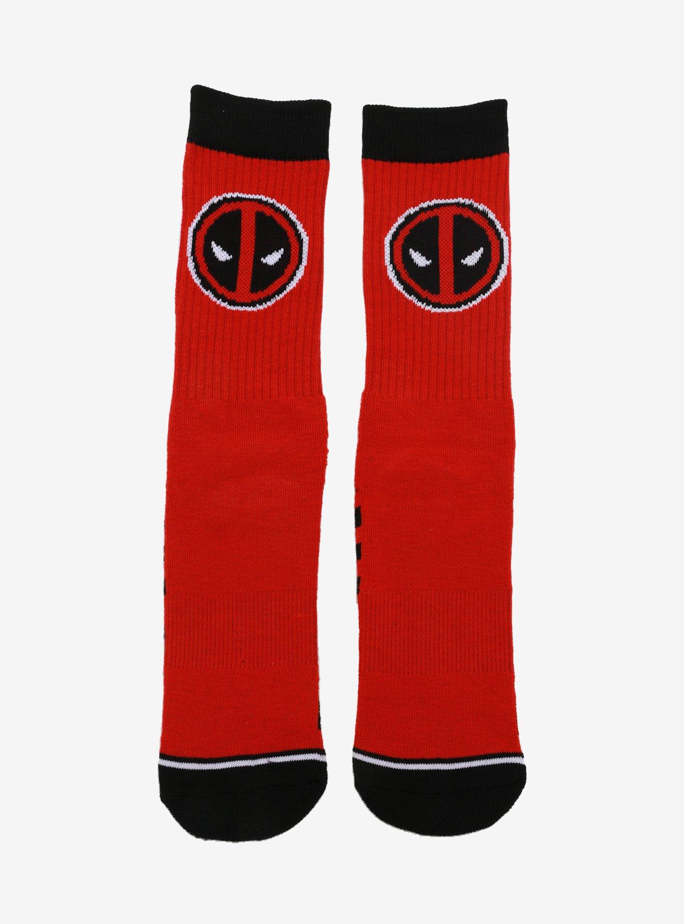 Marvel Deadpool Crew Socks, , hi-res
