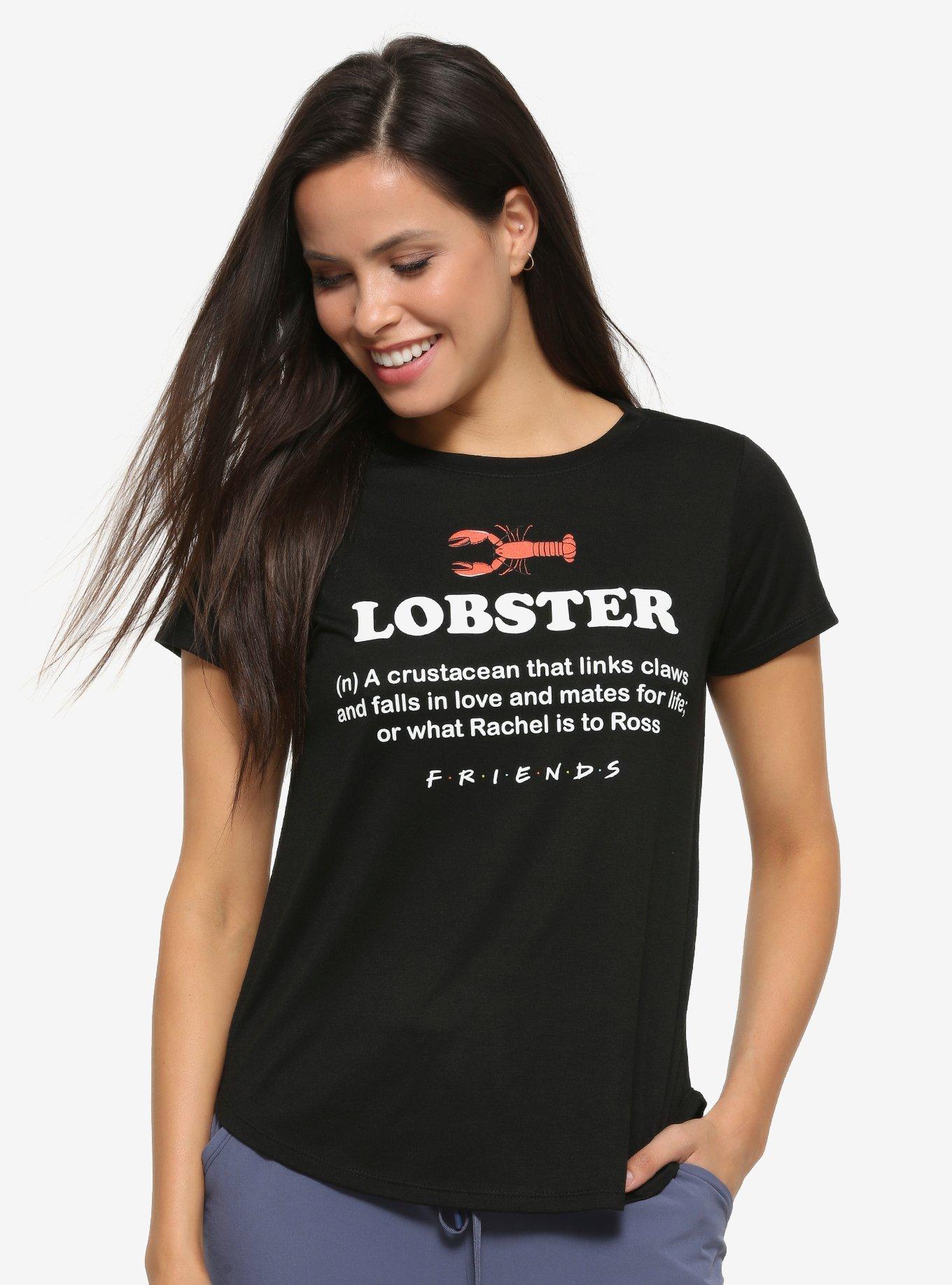 Friends Lobster Definition Women's T-Shirt - BoxLunch Exclusive, BLACK, hi-res