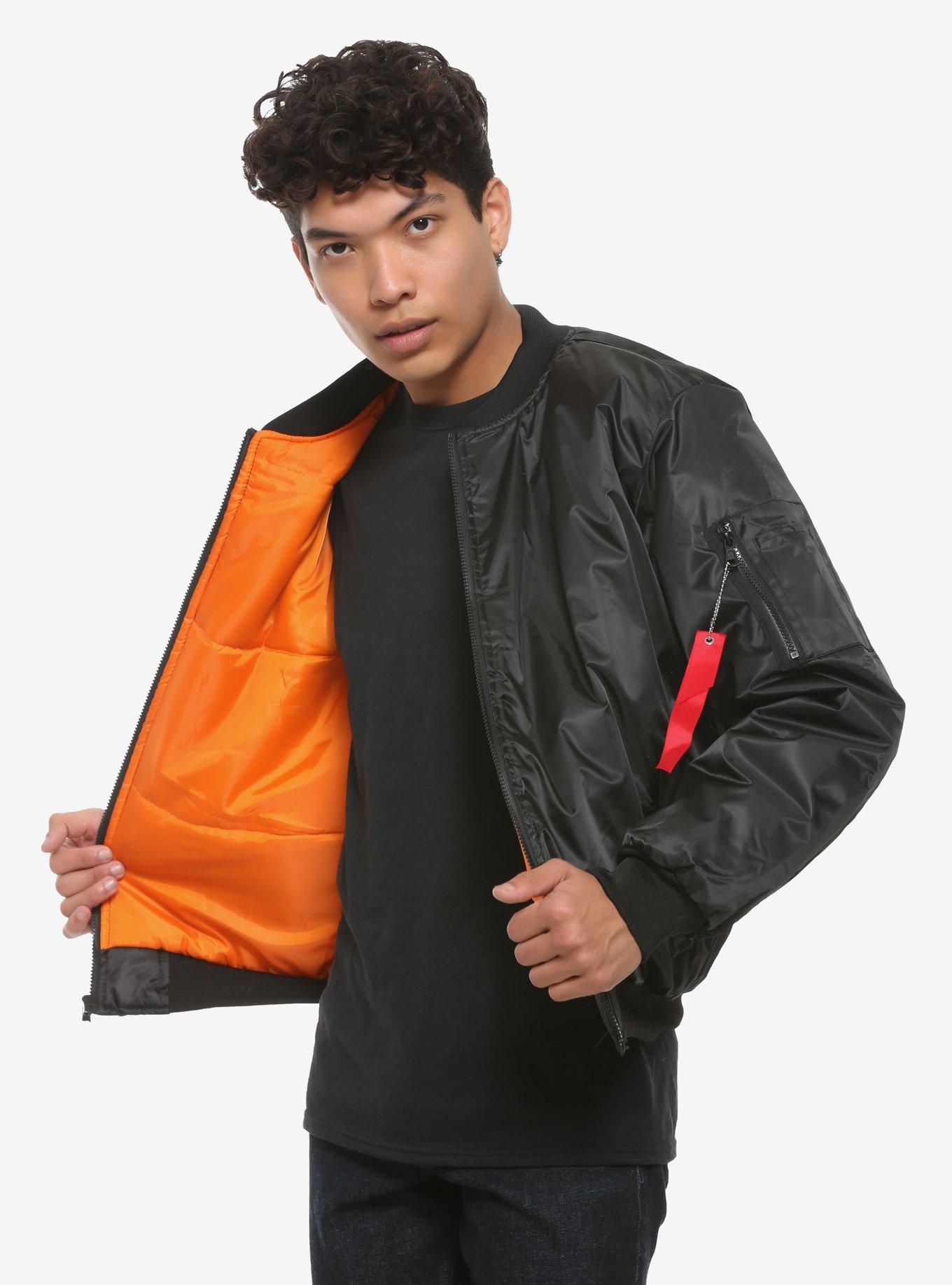 Collusion Burnt Orange Biker Jacket Black Bomber Jacket Hot Topic