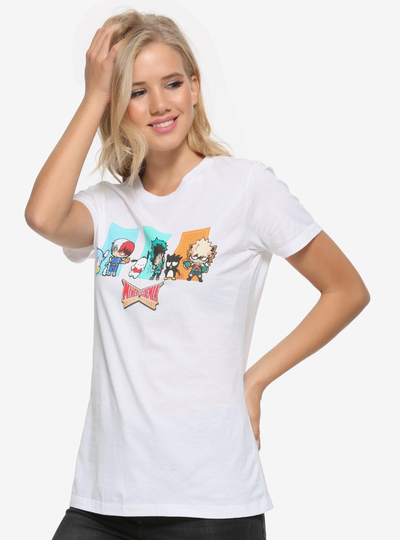 My Hero Academia x Hello Kitty and Friends Boys Club Women's T-Shirt - BoxLunch Exclusive, WHITE, hi-res view 1