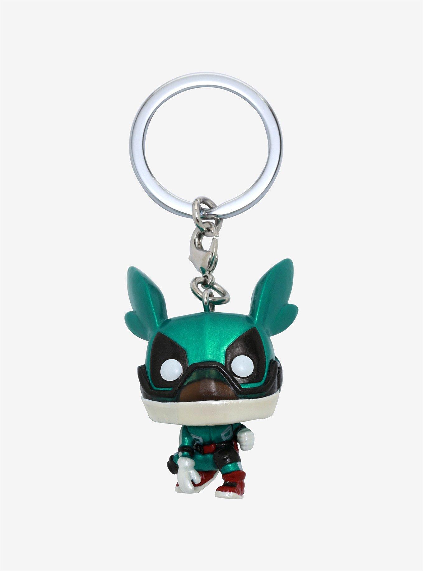 Funko My Hero Academia Pocket Pop! Izuku Midoriya (Metallic) Vinyl Key Chain Hot Topic Exclusive, , hi-res