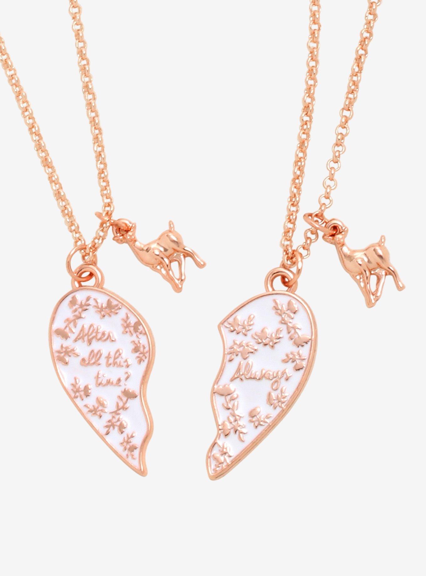 Harry Potter Always Heart Best Friend Necklace Set, , hi-res