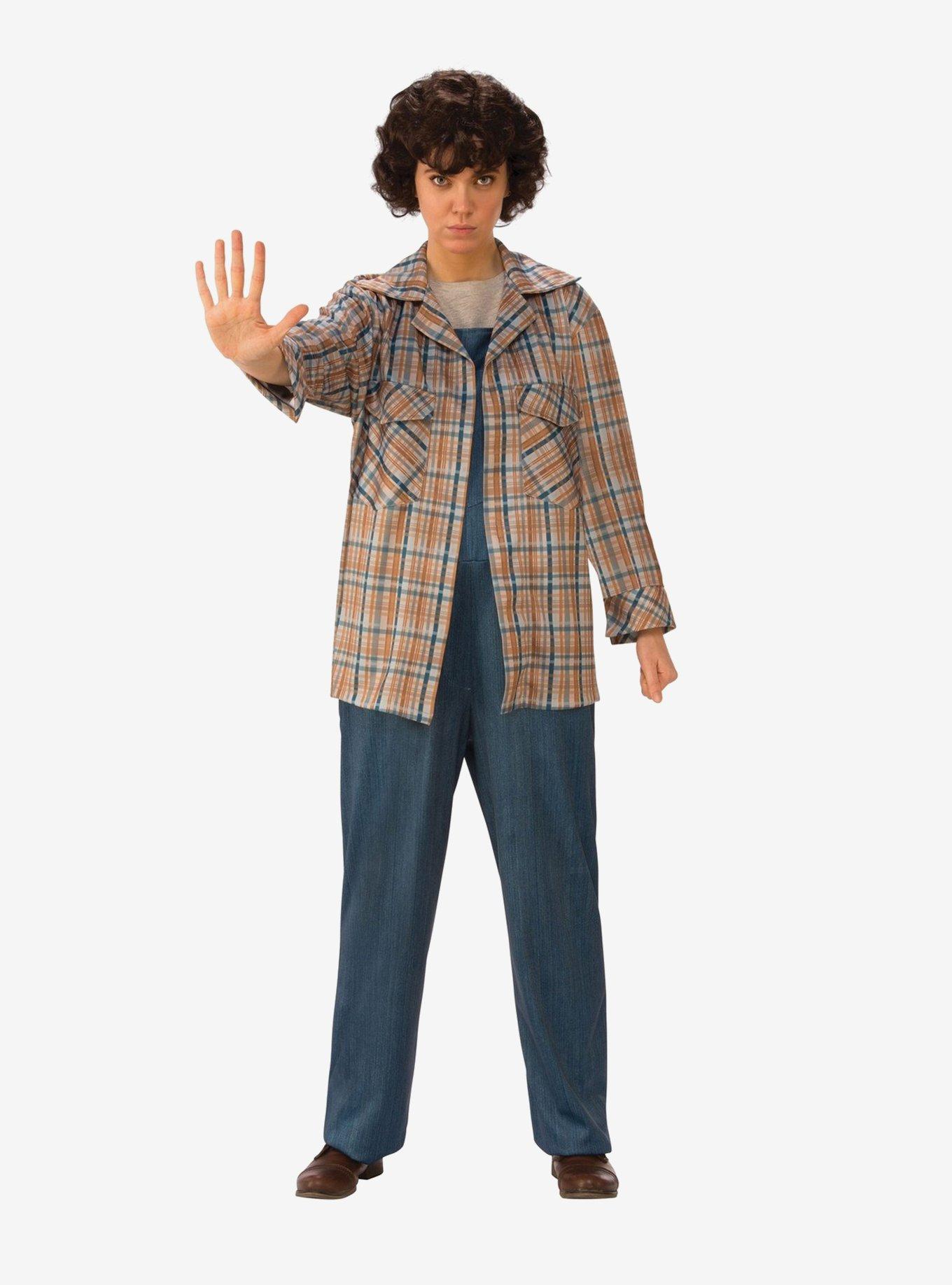 Stranger Things Eleven's Plaid Shirt, BROWN, hi-res