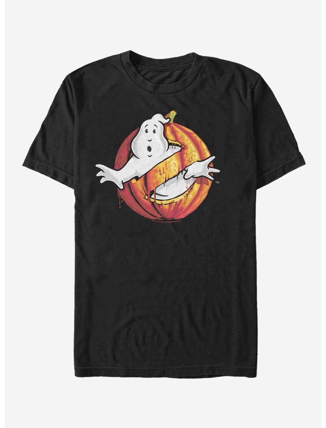 Ghostbusters Halloween Logo T-Shirt, BLACK, hi-res