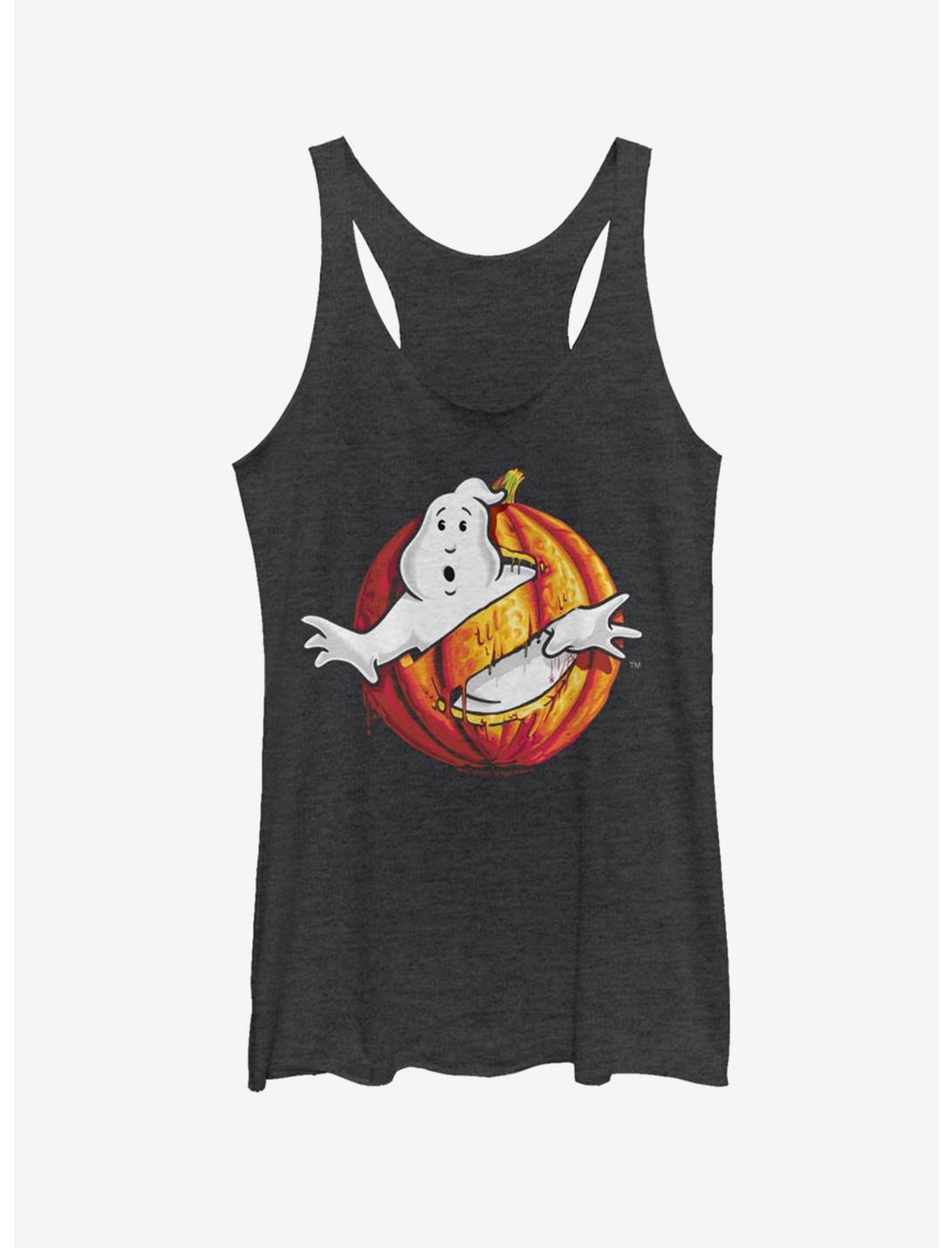 Ghostbusters Halloween Logo Womens Tank Top, BLK HTR, hi-res